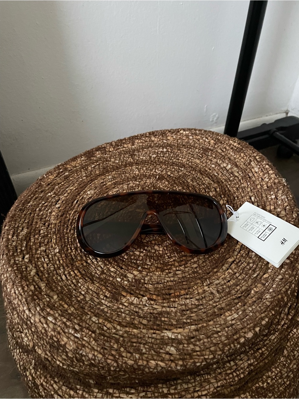 3/$15 H&M Tortoiseshell Shield Sunglasses with Dark Lenses
